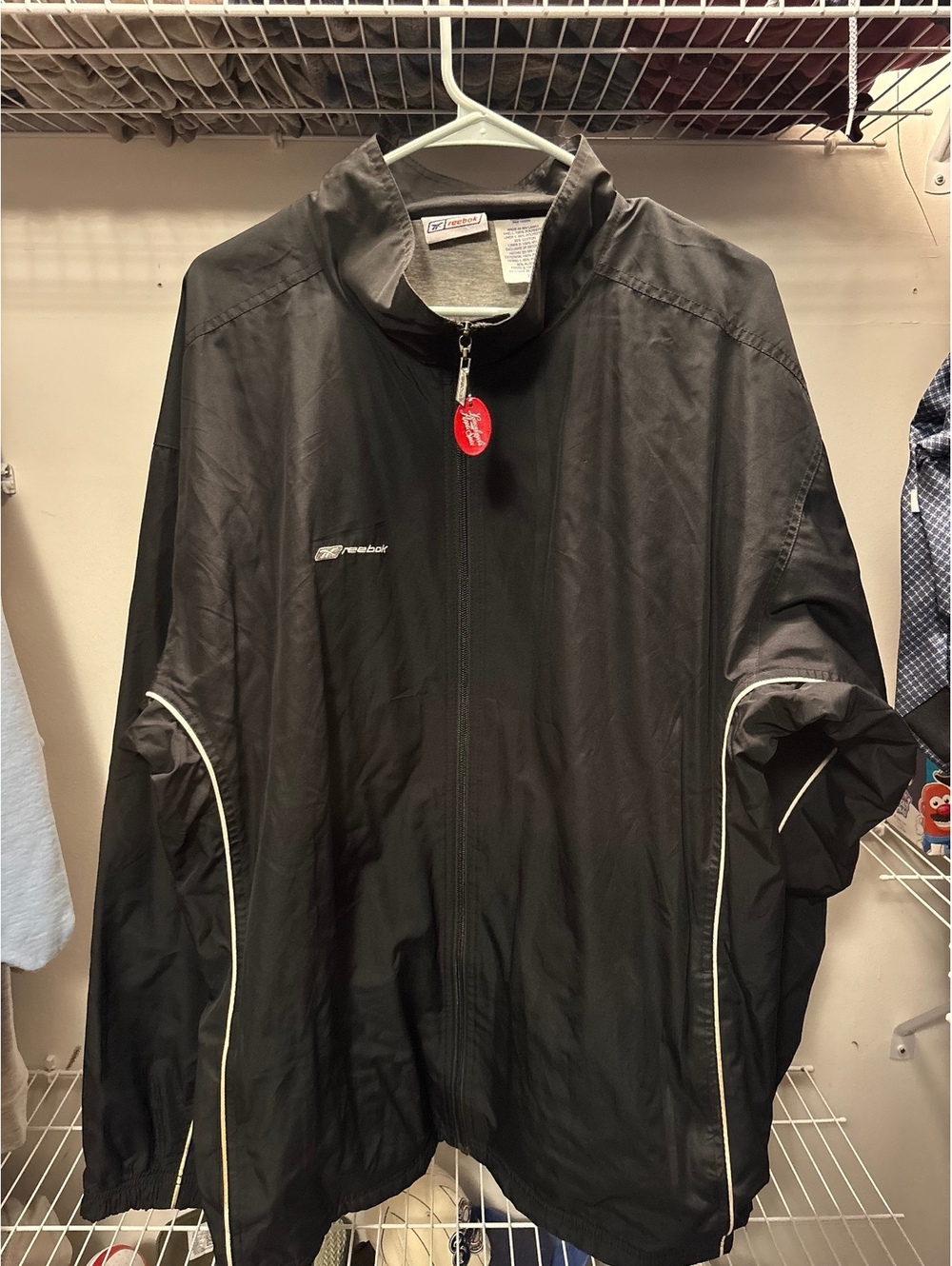 Reebok Women's Black Lightweight Track Jacket XL